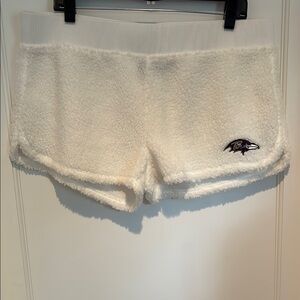 NFL Baltimore Ravens fluffy pajama shorts / loungewear with embroidered logo